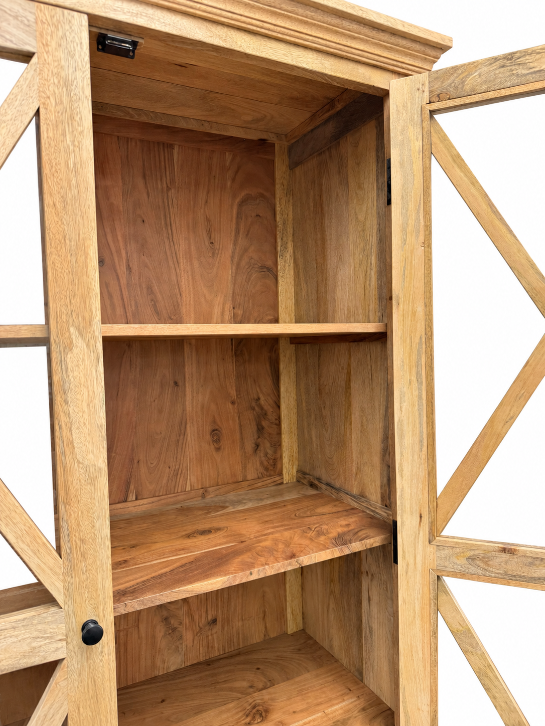 Heritage Natural Wood Display Cabinet - Image 4
