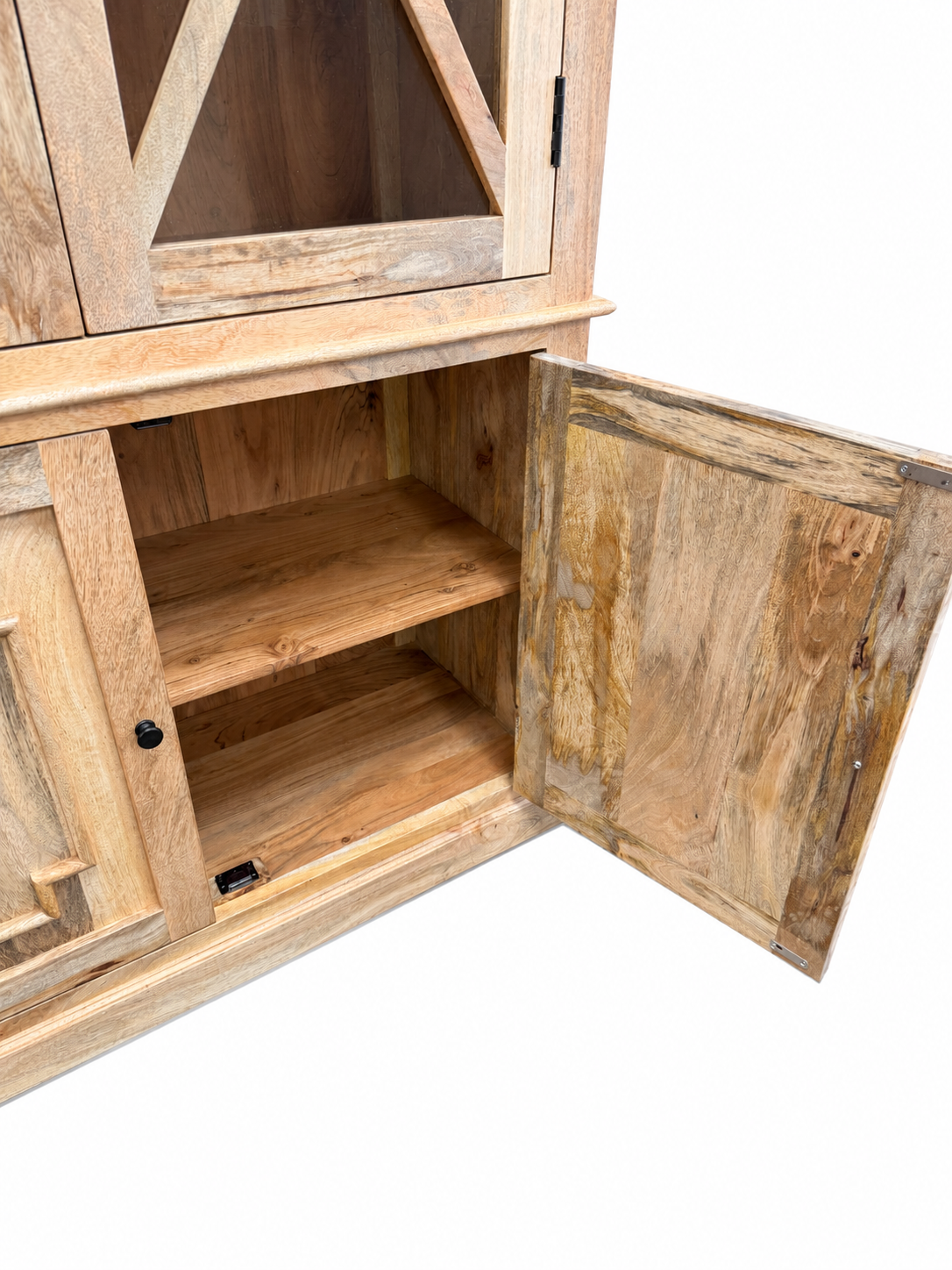 Heritage Natural Wood Display Cabinet - Image 3