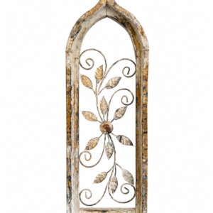 Ivory Arch Floral Wall Panel