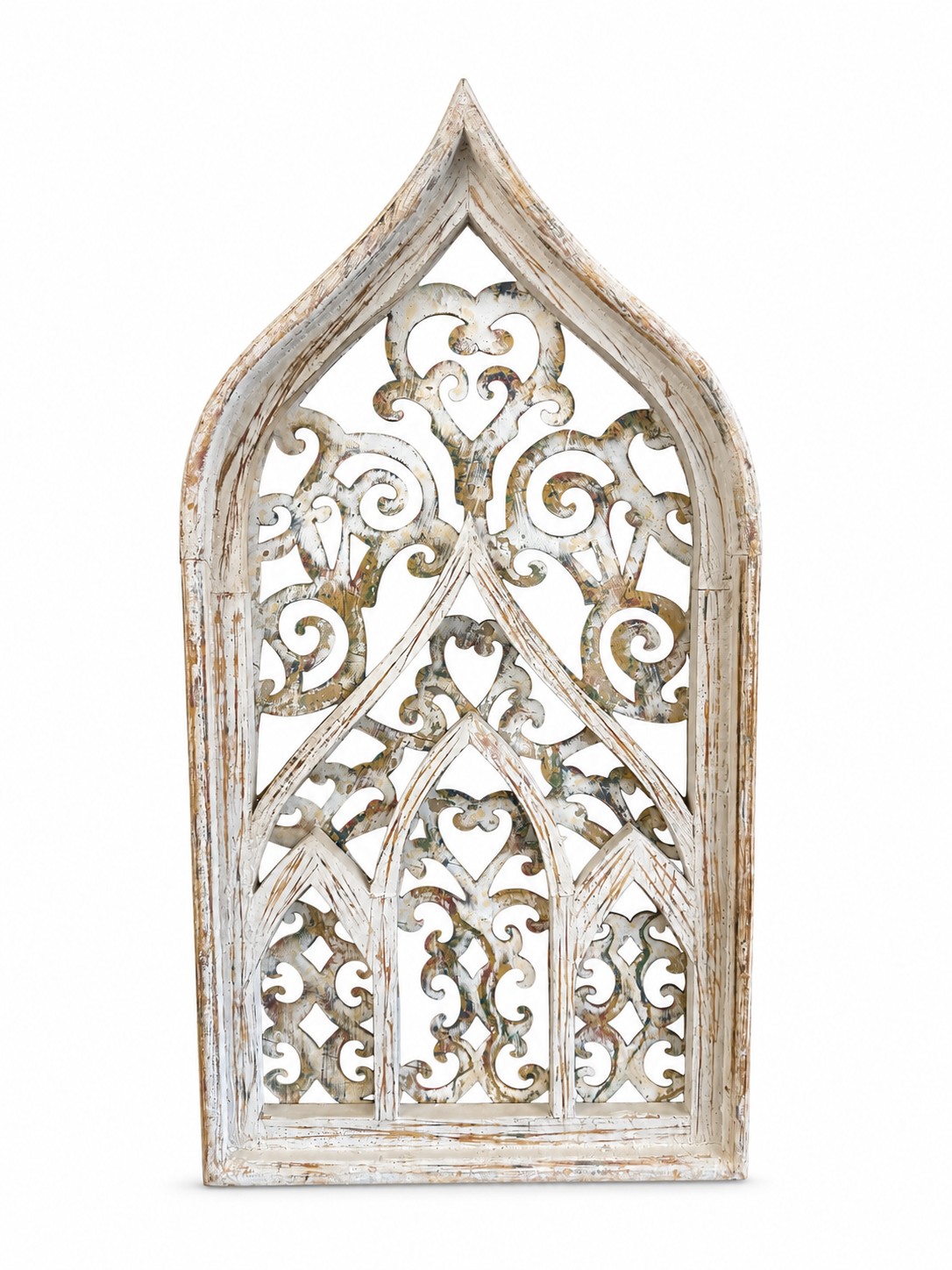 White Gothic Arch Decorative Wall Panel