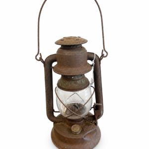 Antique-Style Rustic Metal Kerosene Lantern