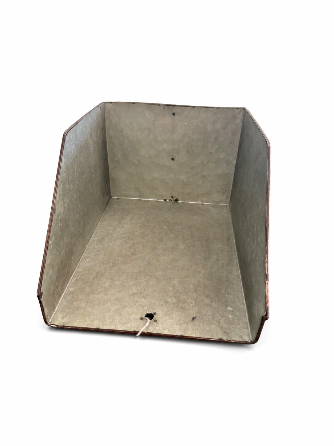 Large Rustic Galvanized Metal Scoop - Image 2