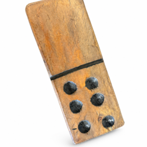 Oversized Rustic Wood Domino Block
