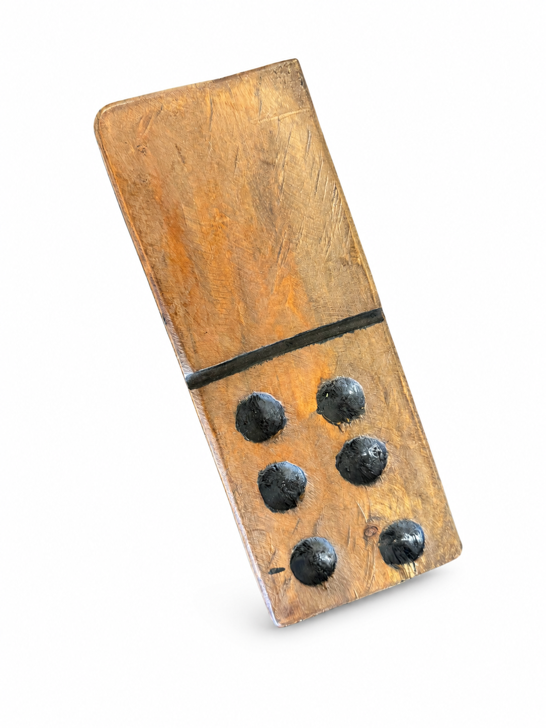 Oversized Rustic Wood Domino Block
