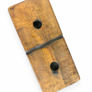 Oversized Rustic Wood Domino Block