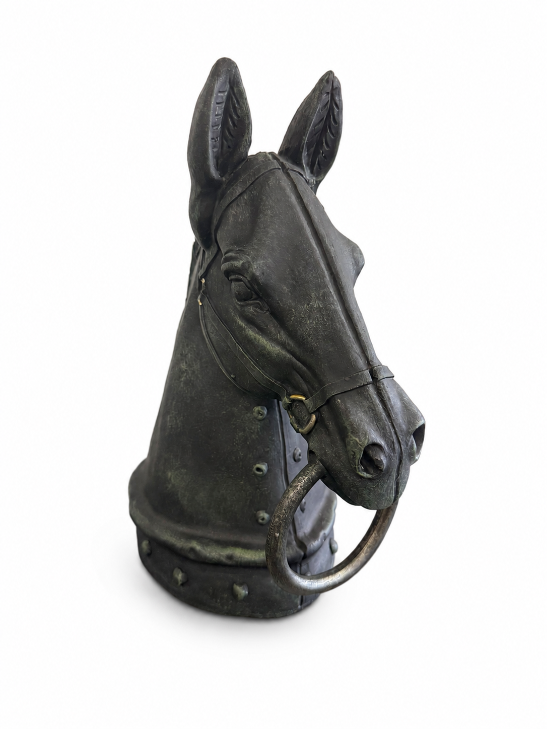 Antique-Style Horse Head Decorative Sculpture