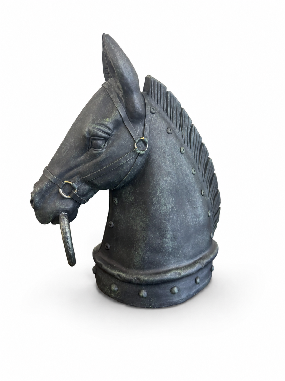 Antique-Style Horse Head Decorative Sculpture