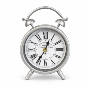 Vintage Silver Table Clock