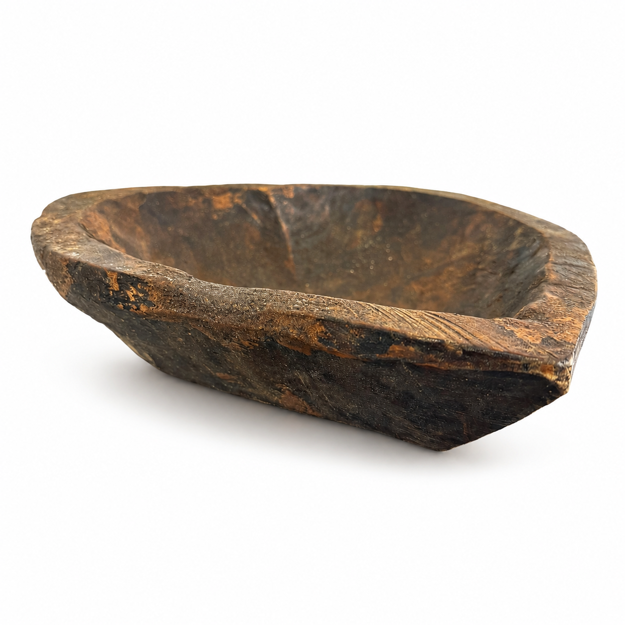 Hand-Carved Wood Bowl