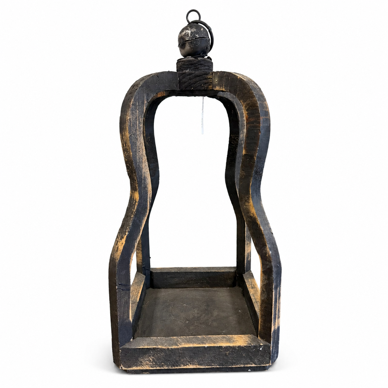 Rustic Western Wood Lantern - Image 2