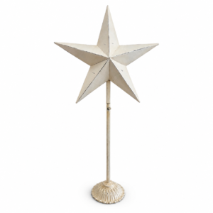 Rustic Distressed Standing Star Décor