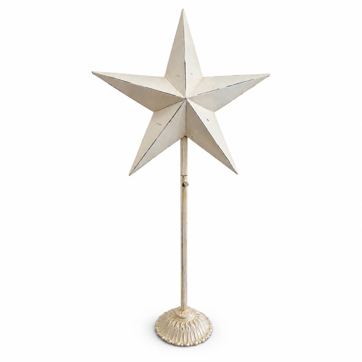 Rustic Distressed Standing Star Décor