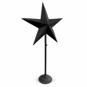 Rustic Black Standing Texas Star