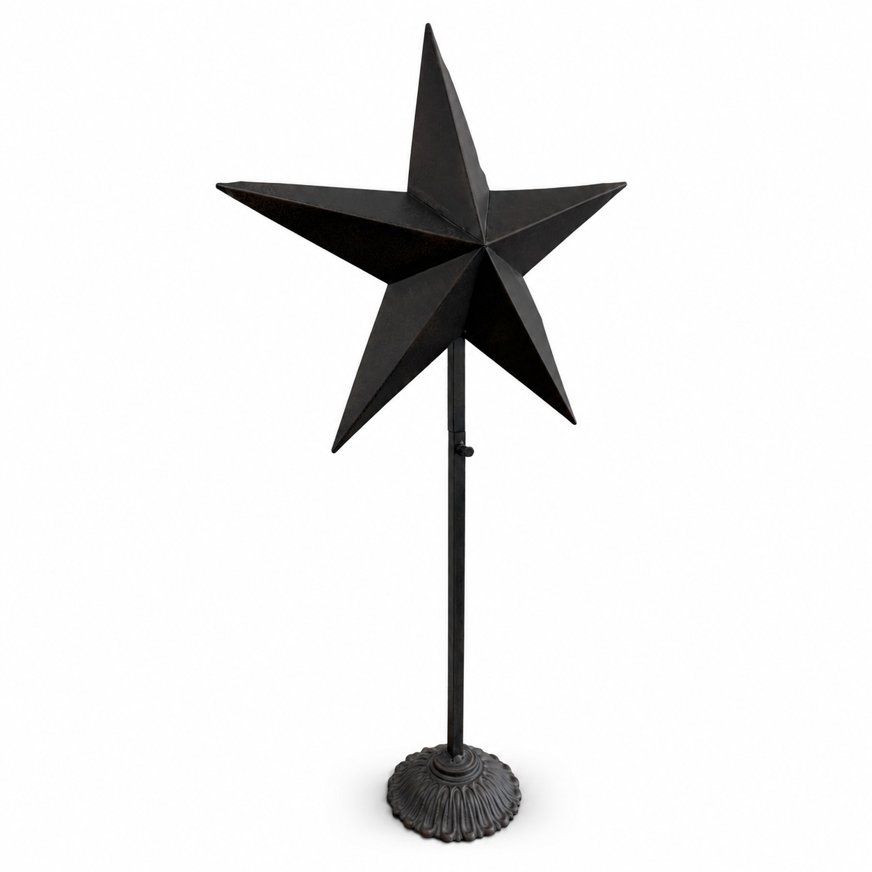 Rustic Black Standing Texas Star
