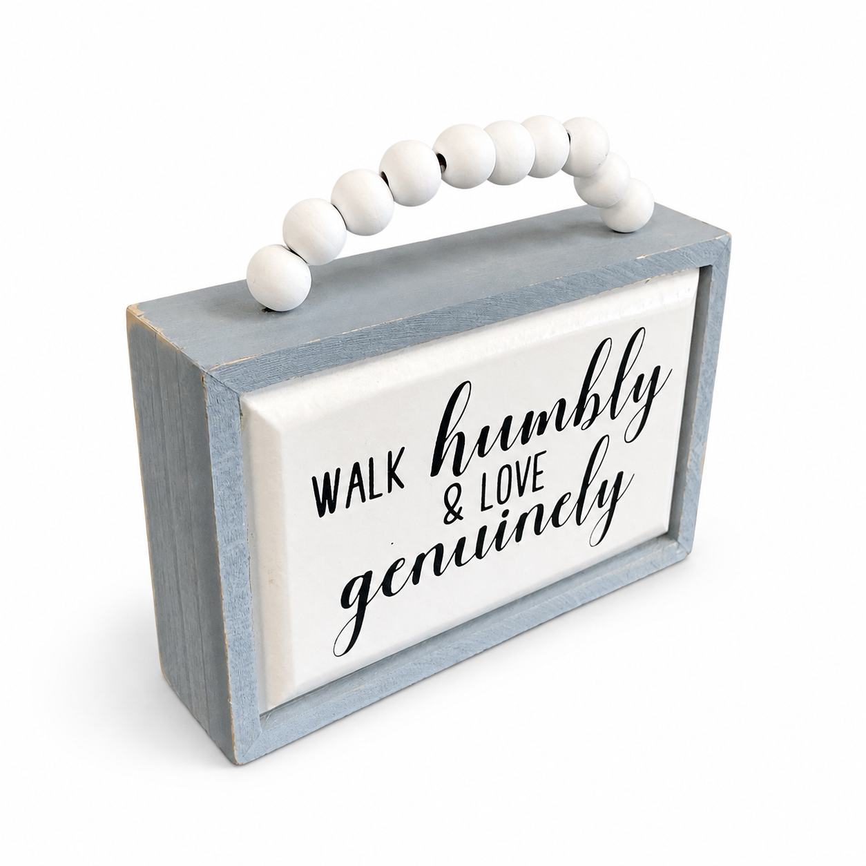 Walk Humbly & Love Genuinely Farmhouse Sign - Image 2