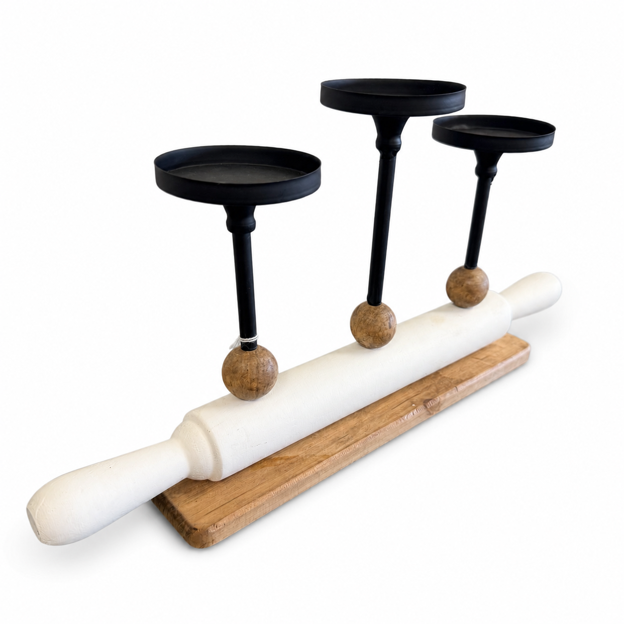 Rolling Pin Three-Tier Candle Holder - Image 2