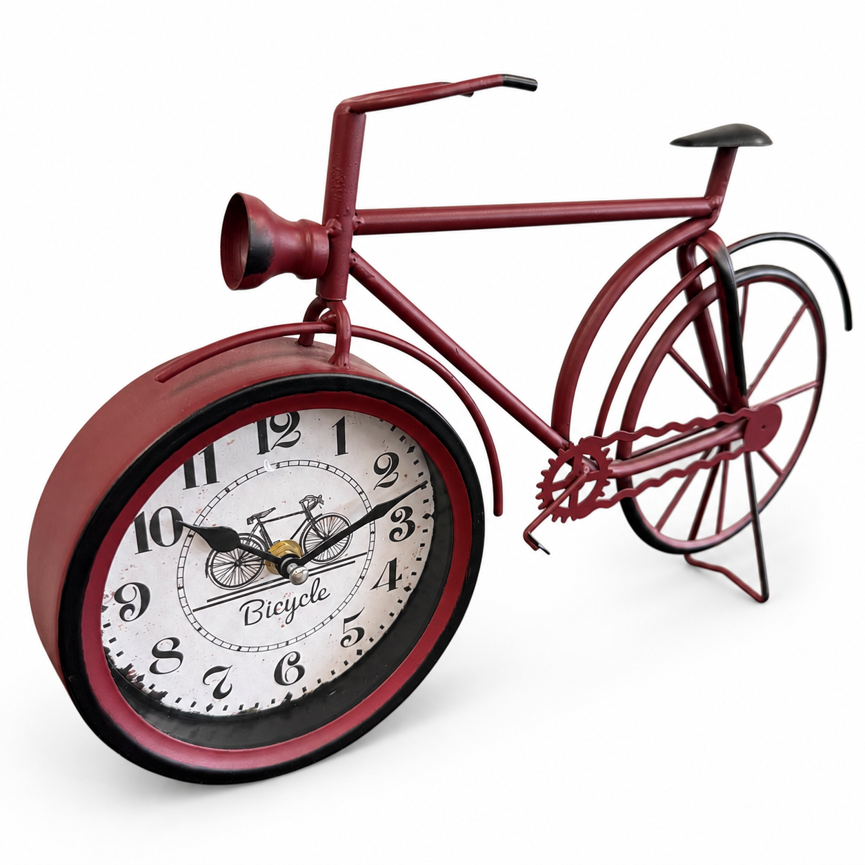 Red Bicycle Table Clock - Image 2