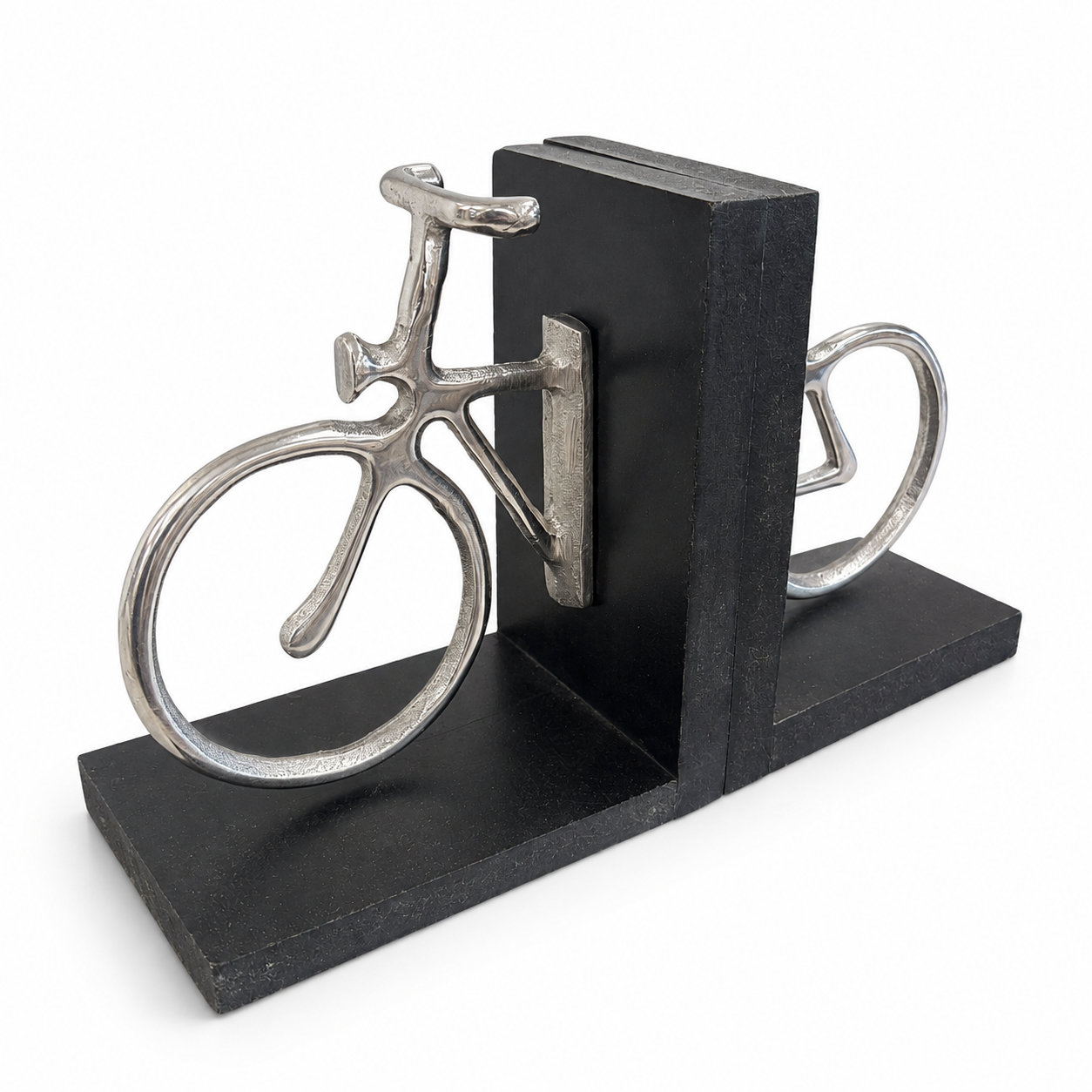 Silver Bicycle Bookend Set - Image 2