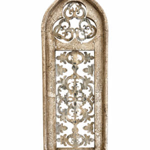 Distressed Carved Wood Architectural Wall Panel